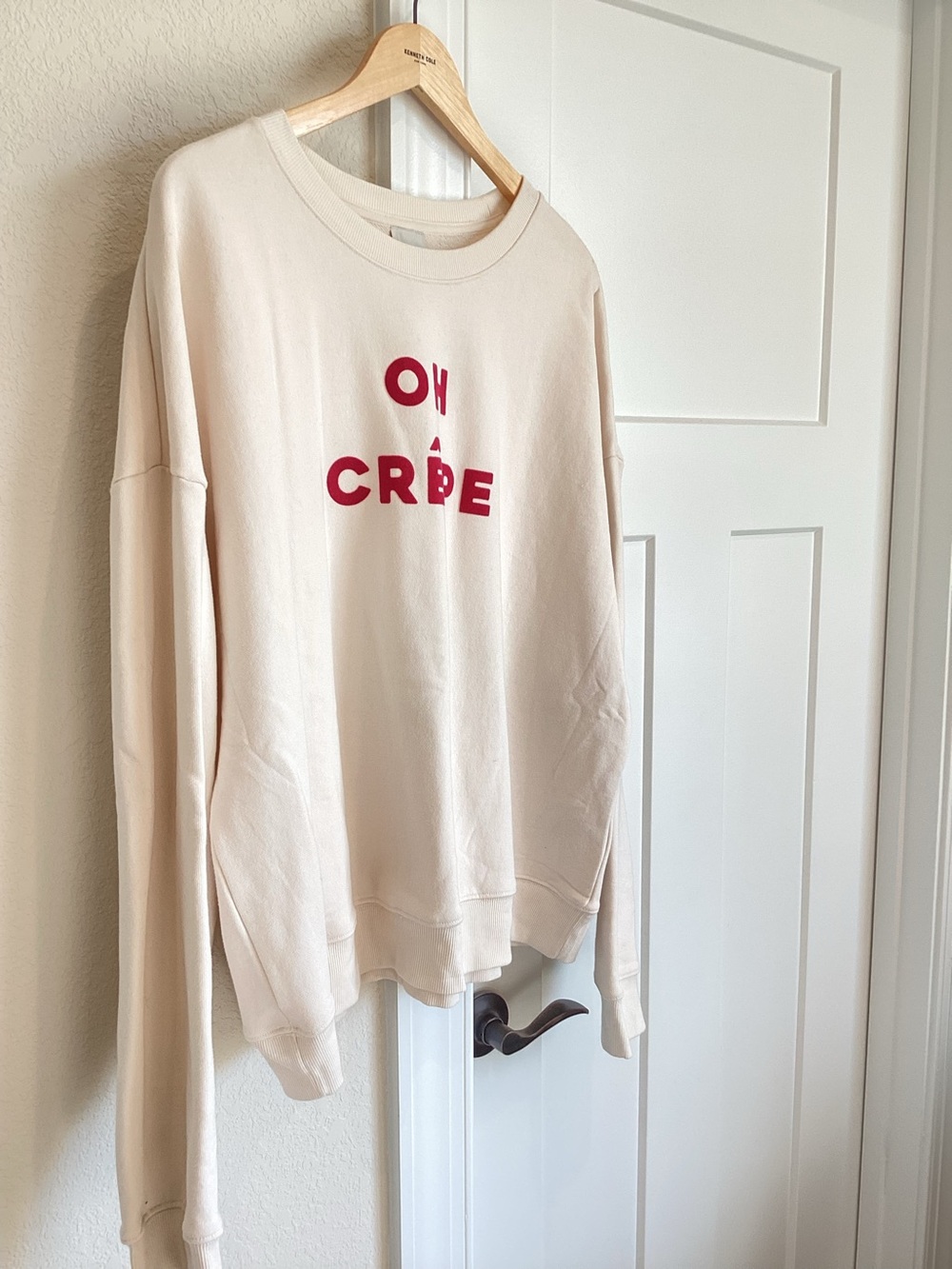 🇫🇷Anthroplogie Long-Sleeve Sweatshirt Maeve Novelty Oh Crêpe NEW Large - Picture 5 of 13